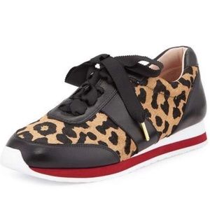 Authentic Kate Spade Fur Leopard Fashion Sneakers - Size 7